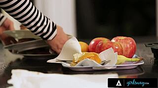 Karla Kush Squirts Nonstop Under Table From Colleague's Sneaky Fingers