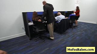 horny office milf sasha pearl's big boobs fingered and fucked naughty!