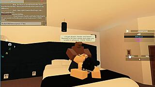 roblox cheating whore rides massive black cock
