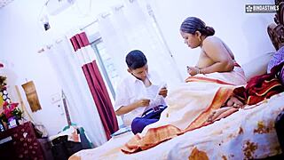 desi indian guy pounds horny mature woman's mouth full of cum