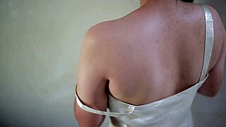 super perfect indo body slut in skirt forced to solo masturbate