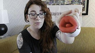 redhead neighbor pussy sucks vibrator in nsfw girl-next-door review