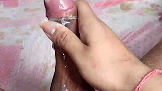 shemale doll cums hard mouth cumshot invite