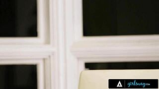 Karla Kush Squirts Nonstop Under Table From Colleague's Sneaky Fingers