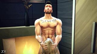 i deepthroat sims 4 hunk's throbbing dick for cumshot