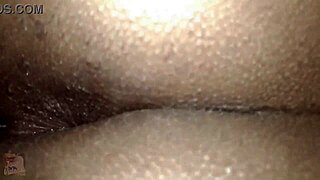 BBW Black MILF Takes Huge Load in Fat Asshole