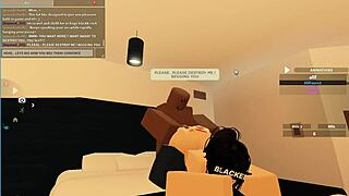 roblox cheating whore rides massive black cock