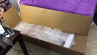 alice my hot new realistic sex doll girlfriend arrives sexy