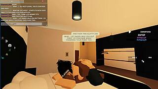 roblox cheating whore rides massive black cock