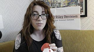 redhead neighbor pussy sucks vibrator in nsfw girl-next-door review