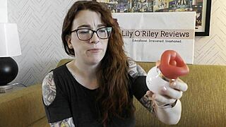 redhead neighbor pussy sucks vibrator in nsfw girl-next-door review