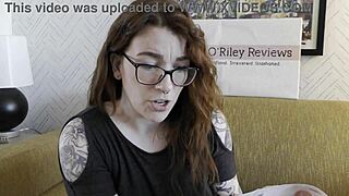 redhead neighbor pussy sucks vibrator in nsfw girl-next-door review