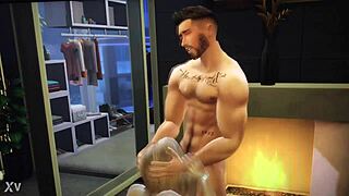 i deepthroat sims 4 hunk's throbbing dick for cumshot
