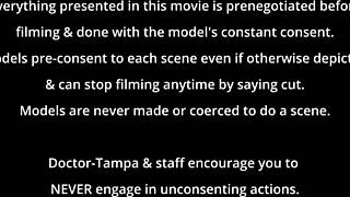 jasmine mendez spreads tanned pussy wide in mandatory physical exam