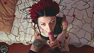 Lola rozzie rides rough to sloppy creampie orgasm