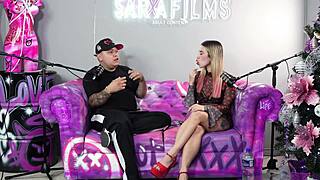 katty blake enjoys her interview session with sara films