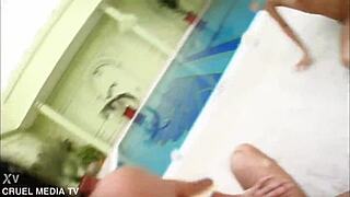 must see megane and cecilia vega's asses gaped by four huge cocks in hardcore anal frenzy