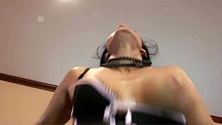 intense latex threesome with shaved pussies and monster cocks