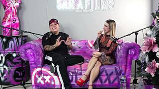 katty blake enjoys her interview session with sara films