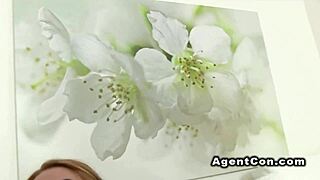 Fake agent bangs amateur model on sofa promises job after hardcore cumshot facial interview