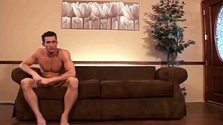 intense latex threesome with shaved pussies and monster cocks