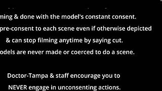 Dr Tampa tests Naomi Alice's shaved pussy orgasms.