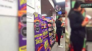 shop girl caught bent over getting hardcore doggystyle pussy fuck by stranger