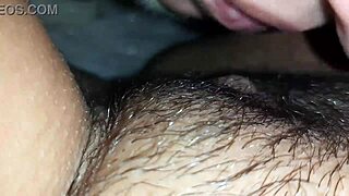 wanna taste this hairy pussy lick up close?