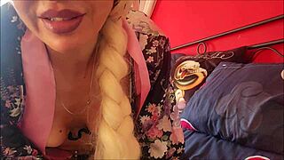 stepmom's wet pussy throbs teasing in thong for new taboo fun