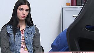 caught this long-legged cutie shoplifting, now she pays with tight pussy 😈