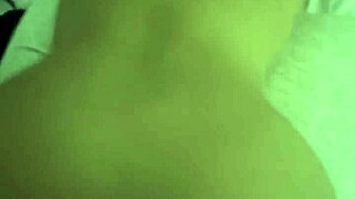 cute latina neighbor grabs her milk dose quick
