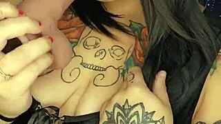 she leaves lipstick marks while slurping deep on that fat cock with sloppy throating