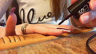 asmr long nails tease sexy hands and fingers for ultimate italian fetish relaxation