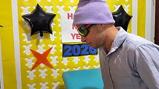 i got the best gift: latina milf's huge natural boobs deepthroat cowgirl seduction