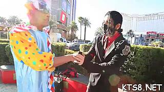 ladyboy bends for monster cock anal contest pounding