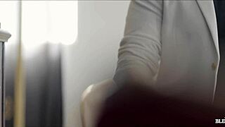 Cuckold watches girlfriend drilled raw by massive black cock monster!