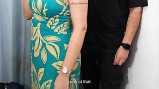 She lures stranger into fitting room for sneaky cum-drenched fun