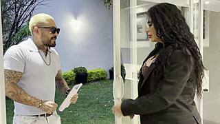 Sexy Mexican Lawyer Samantha Galidiva's Interracial Bedroom Tease!