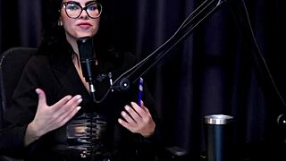 hey, check out carla santos' hottest moments on the podcast with bia hot - part 2 on sheer red