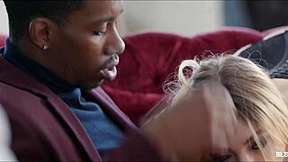 Cuckold watches girlfriend drilled raw by massive black cock monster!