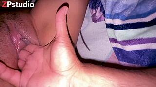 curvy slut fingers her wet pussy moaning wildly