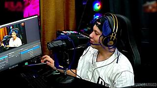 bi mejia pops tits out begging ruan to squeeze hard till she's wet moaning