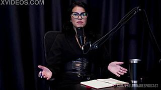 hey, check out carla santos' hottest moments on the podcast with bia hot - part 2 on sheer red