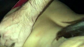 I hit the swingers house spreading my pussy in glory hole dropping to my knees for that huge dick while hubby jerks off watching