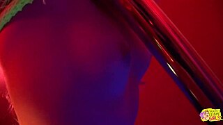 TWO BLONDE STRIPPERS FIGHT THEN FINGER HUGE TITS TO MAKE UP