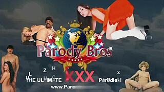 imagine sex turning hilarious in vintage anal parody threesome