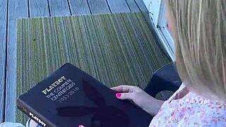 Petite Blonde Milf with Shaved Pussy Flashes Natural Tits Legs in Public California Outdoors!