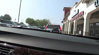 stud fucks her deep then cums on pierced nipples