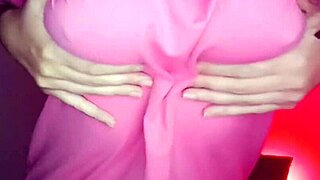 check out this horny girlfriend flashing her wet pussy closeup