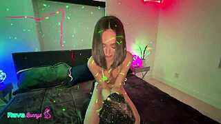 Skinny Bunny Christina Sage Turns DJ Delay Into Creampie Heat